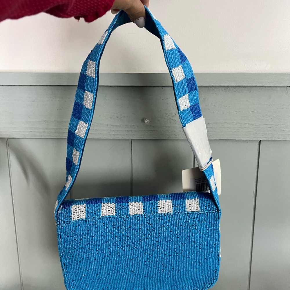 Sol and Mer Lobster Checkered Beaded Bag - Picture 4 of 4